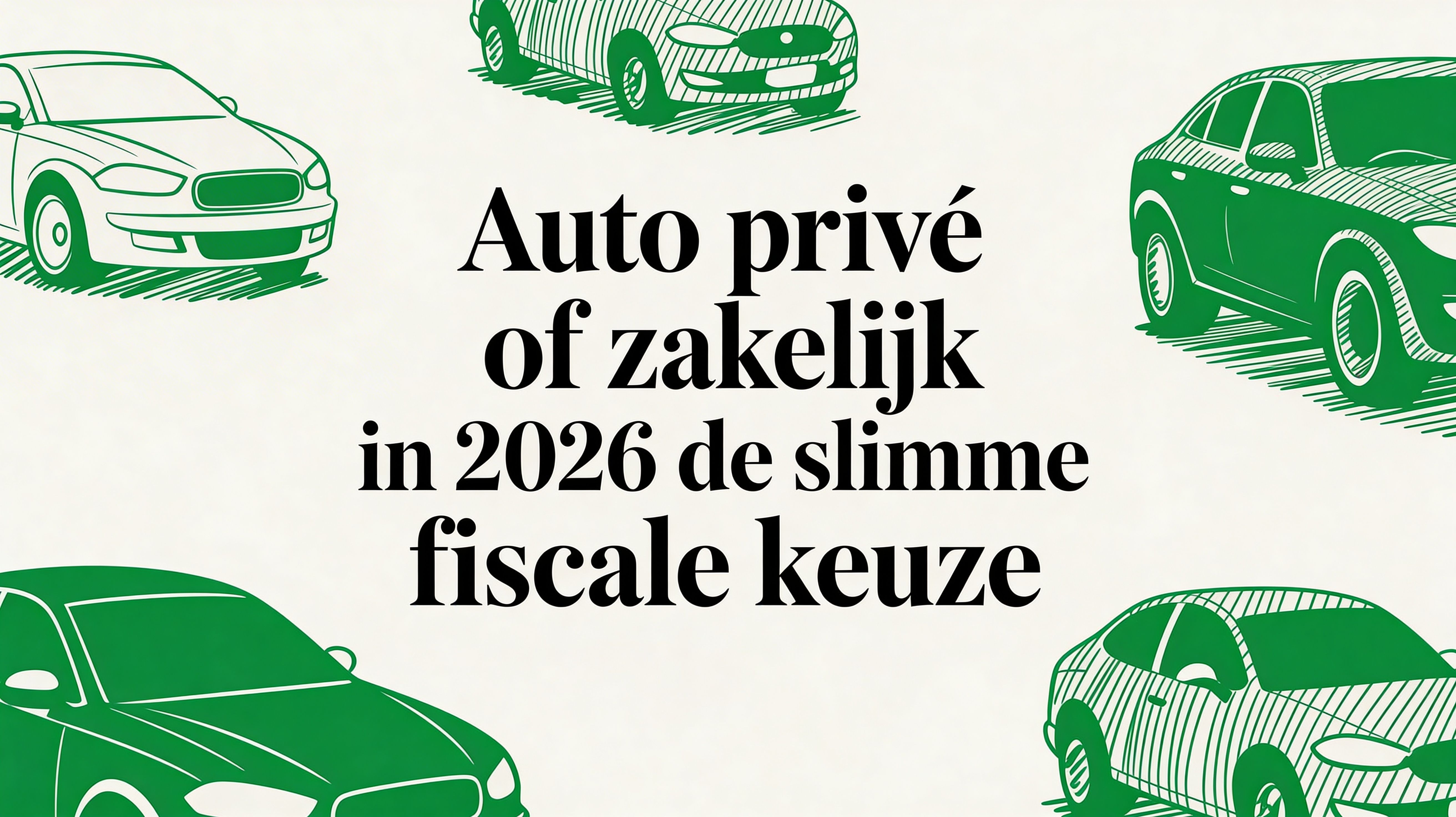 Auto prive of zakelijk in 2026 de slimme fiscale keuze