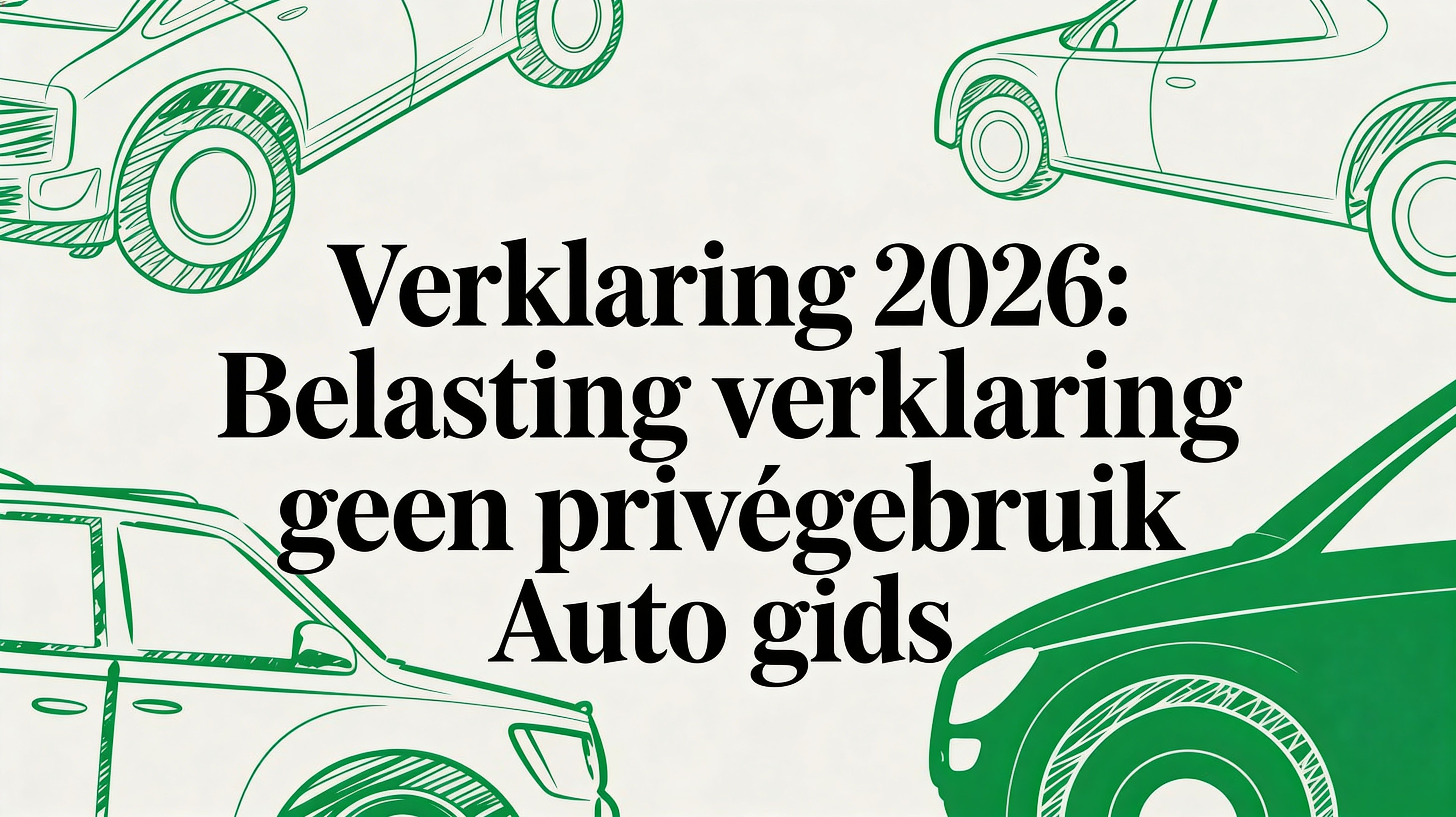 Verklaring 2026: belastingdienst verklaring geen privégebruik auto gids