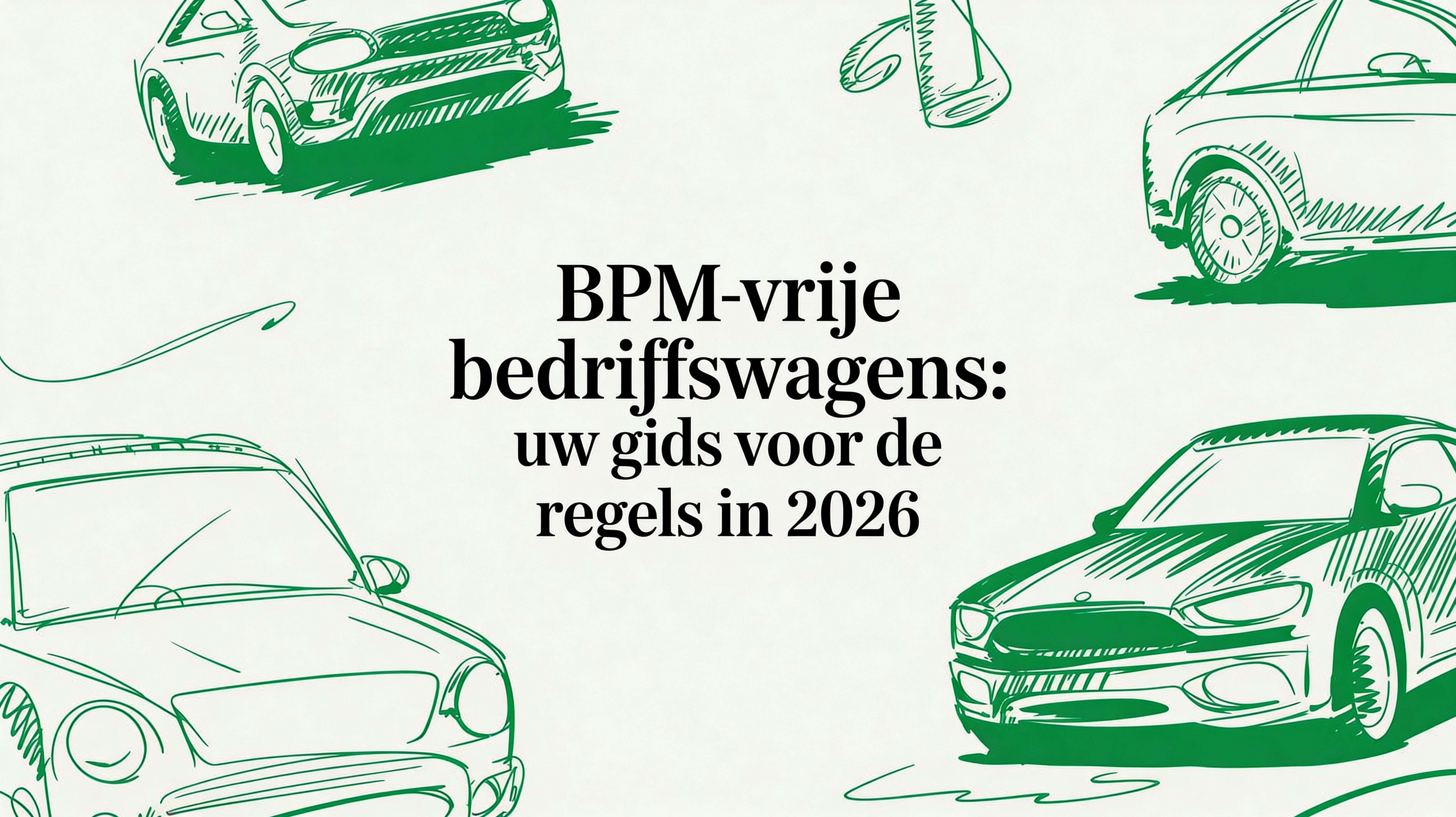 BPM vrije bedrijfswagens: Uw gids voor de regels in 2026