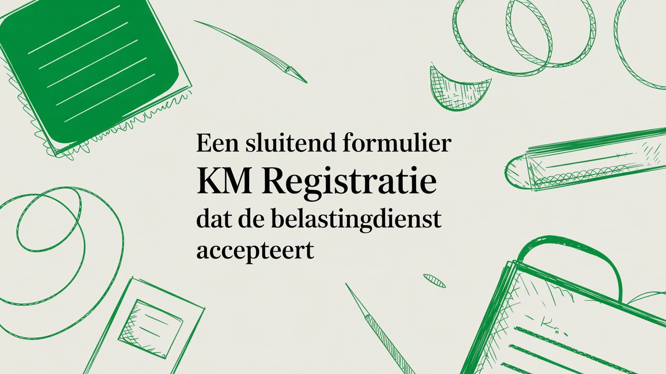Een sluitend formulier km registratie dat de Belastingdienst accepteert
