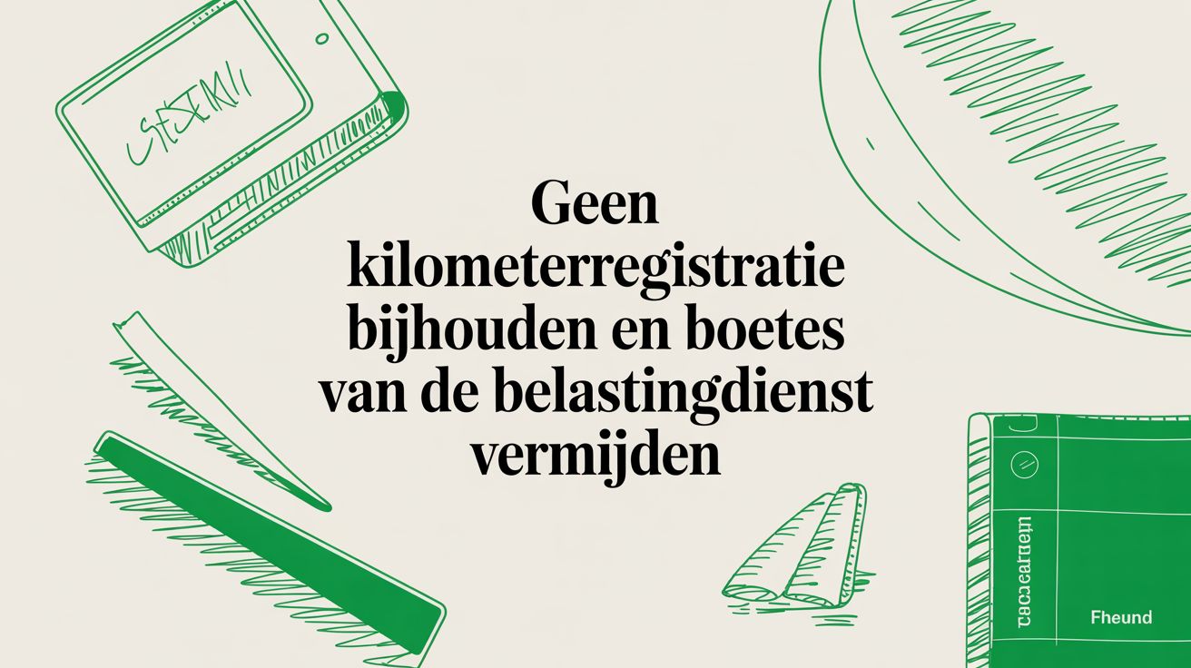 Geen kilometerregistratie bijhouden en boetes van de Belastingdienst vermijden