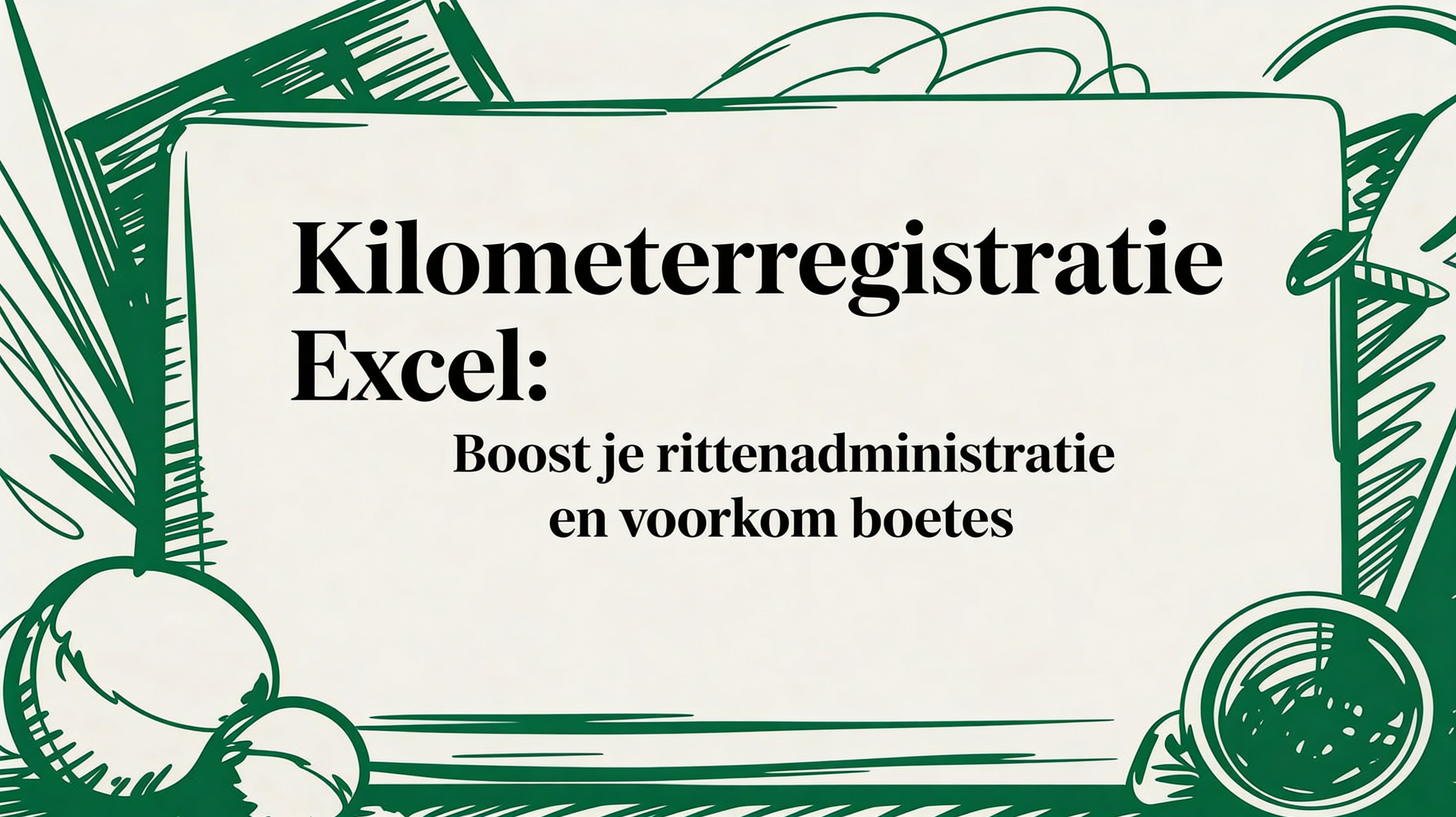 Kilometer registratie excel: Boost je rittenadministratie en voorkom boetes