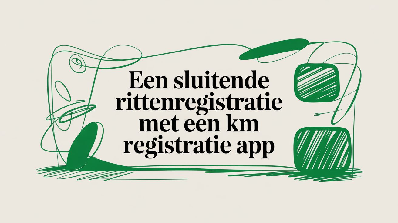 Een sluitende rittenregistratie met een km registratie app