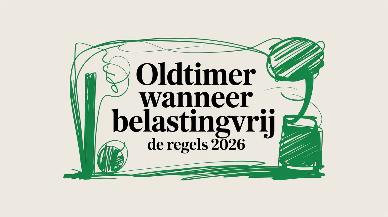 Oldtimer wanneer belastingvrij: de regels 2026