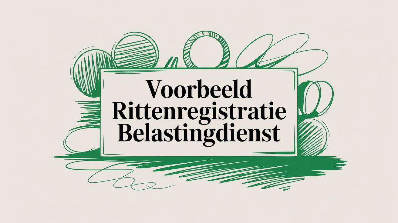 Voorbeeld rittenregistratie belastingdienst
